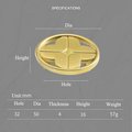 Clover shaped drawer handle/Gold brass door handle/Geometric style cabinet handle/Gold clover shaped door knob/Brass furniture hardware