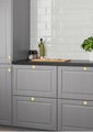Clover shaped drawer handle/Gold brass door handle/Geometric style cabinet handle/Gold clover shaped door knob/Brass furniture hardware