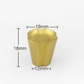 Clover pattern cabinet pull/Gold brass cone shaped drawer knob/Clover shaped door handle/Small brass drawer handle/Brass furniture hardware