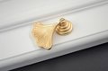 Golden ginkgo drop leaf drawer handle/leaf shaped cabinet pull/gold leaf drawer pull/gold furniture hardware/gold cabinet door handle