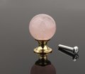 Semi precious stone ball drawer knob/Crystal drawer pull/Round gemstone cabinet handle/Amethyst door knob/Quartz crystal handle/Jade handle