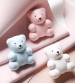 Cute teddy shaped drawer pull/Teddy Bear shaped cabinet handle/drawer handles for nursery furniture/Kids room door knob/Bear shaped handle
