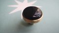Round polished white quartz or black obsidian drawer knob/Monochrome Drawer pull/gemstone cabinet pull/crystal door handle/stone door knobs