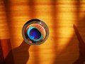 Peacock Eye glass cabochon and silver drawer pull cabinet handle door knob furniture hardware feather