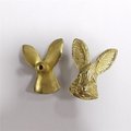 Gold brass Rabbit face cabinet pull/Gold bunny drawer handle/Nursery door knob/Woodland animal hardware/Rabbit door handle/Bunny door handle