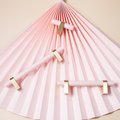Baby Pink and Gold cabinet bar pulls/ wooden drawer handles/nursery furniture hardware/pink cabinet door handles/children's furniture handle