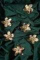 Gold cymbidium door knob/ Exotic flower cabinet pull/Brass flower Door Handle/Orchid drawer pull/ bedroom furniture hardware/orchid flower