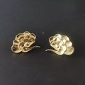 Shiny Golden floating cloud shaped door handles in left or right facing design solid brass Cabinet Pull Knob furniture hardware upcycling