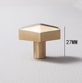 Gold brass geometric heart shaped Cabinet Pull/Heart shaped drawer handle/geometric door knob/brass furniture hardware/IKEA hack drawer knob