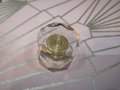 Round geometric cut clear Crystal Cabinet Pull with gold brass Door Handle Knob drawer pull furniture hardware upcycling renovation sparkly