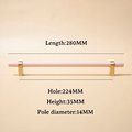 Baby Pink and Gold cabinet bar pulls/ wooden drawer handles/nursery furniture hardware/pink cabinet door handles/children's furniture handle