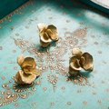 Gold Phalenopsis Orchid Cabinet Pull/Orchid Door Handle/Flower Drawer Knob/Brass Drawer Pull/Furniture Hardware/Tropical Decor/Drawer Handle