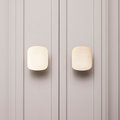 Gold contoured rectangle shaped drawer handle/Solid brass square shaped cabinet handle/Geometric square drawer knob/Brass kitchen hardware