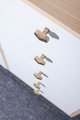 Gold brass geometric heart shaped Cabinet Pull/Heart shaped drawer handle/geometric door knob/brass furniture hardware/IKEA hack drawer knob