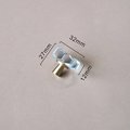 Round geometric cut clear Crystal Cabinet Pull with gold brass Door Handle Knob drawer pull furniture hardware upcycling renovation sparkly