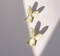 Gold brass Rabbit face cabinet pull/Gold bunny drawer handle/Nursery door knob/Woodland animal hardware/Rabbit door handle/Bunny door handle