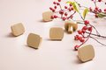 Gold contoured rectangle shaped drawer handle/Solid brass square shaped cabinet handle/Geometric square drawer knob/Brass kitchen hardware
