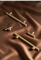 Gold brass bar and ball cabinet handle/gold furniture hardware/solid brass drawer pulls/gold kitchen hardware/solid brass door handle/