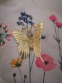 Large realistic gold brass butterfly Cabinet Pull/Gold butterfly Door Handle/Big Butterfly drawer knob/Brass butterfly wardrobe handle