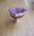 Bright coloured quartz crystal geode cabinet handles/gemstone drawer handle/crystal door handle/colourful semi precious stone door knob