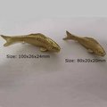 gold brass fish design Cabinet Pulls/koi carp drawer handle/gold fish Door Handle/home improvement/metal cabinet handle/gold drawer pull