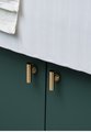 Gold brass bar and ball cabinet handle/gold furniture hardware/solid brass drawer pulls/gold kitchen hardware/solid brass door handle/