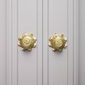 Baroque inspired gold brass cabinet pull/Antique style Door Handle/Gold ornate door knob/classic furniture hardware/gold brass drawer pull