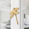 Gold brass dragonfly cabinet pull/Dragonfly drawer knob/Dragonfly drawer handle/brass furniture hardware/Gold cabinet door knob/Brass handle
