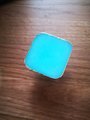 Square blue quartz crystal drawer handle/turquoise coloured crystal and gold brass cabinet handle/gemstone door knob/blue crystal hardware