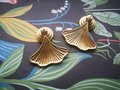 Golden ginkgo drop leaf drawer handle/leaf shaped cabinet pull/gold leaf drawer pull/gold furniture hardware/gold cabinet door handle