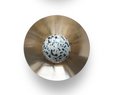 Large Atomic style drawer handle/Gemstone cabinet pull/Luxury hardware/Semi precious stone door handle/Brass and crystal door knob/Hardware