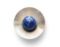 Large Atomic style drawer handle/Gemstone cabinet pull/Luxury hardware/Semi precious stone door handle/Brass and crystal door knob/Hardware