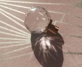 Geometric cut sparkling quartz crystal cabinet pull/Clear crystal drawer knob/Gemstone door handle/crystal hardware/Crystal and brass handle