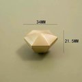 Gold brass hexagonal pyramid drawer pull/geometric cabinet handle/gold furniture hardware/hexagonal door knob/furniture renovation handle