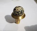 One pair of semi precious stone ball handles/crystal drawer pulls/coloured ball cabinet handles/brass door knob/ coloured stone door handles