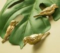 Solid Brass Kingfisher Cabinet Pull/Gold Bird shaped Door Handle/Detailed Bird Design Drawer Pull/Unique Brass Furniture Hardware