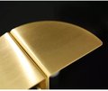 Flush fitting gold brass semi circle drawer handle/gold geometric cabinet pull/gold demi lune door handle/gold furniture hardware/gold pull
