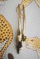 Solid brass gold antelope head drawer handle/Long horned gazelle cabinet pull/Sleek springbok head door handle/Zoo animal brass drawer knob