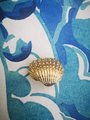 Solid brass realistic sea shell drawer handle/Gold clam shell cabinet handle/seaside themed door knob/beach decor/gold furniture hardware
