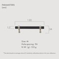 Black and silver knurled texture cabinet handle/improved grip drawer handle/modern nickle furniture hardware/black and silver door handle