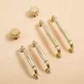 Vintage octagonal design shiny gold drawer pull/Classic gold curved cabinet handle/Shiny Gold octagon shaped door knob and retro curved pull