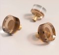 Coffee brown ombre lucite acrylic Cabinet Pull/Gold Door Handle/mid century modern/Cabinet hardware/retro drawer pull/cabinet door handle