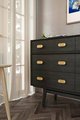 Wide gold retro pattern bar handle/large cabinet pull/big door handle/gold drawer pull/kitchen furniture hardware/mid century modern style