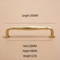 Vintage octagonal design shiny gold drawer pull/Classic gold curved cabinet handle/Shiny Gold octagon shaped door knob and retro curved pull