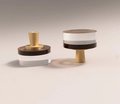 Coffee brown ombre lucite acrylic Cabinet Pull/Gold Door Handle/mid century modern/Cabinet hardware/retro drawer pull/cabinet door handle