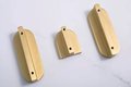 Wide gold retro pattern bar handle/large cabinet pull/big door handle/gold drawer pull/kitchen furniture hardware/mid century modern style