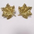 Large Gold Maple Leaf Cabinet Pull/ solid brass leaf drawer knob/brass furniture hardware/fancy maple leaf door handle/leaves style handle