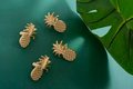 Gold Pineapple Cabinet Pulls/gold Door Handle/drinks cabinet handle/ tropical decor/home improvement/retro style door knob/drawer handle