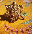 Large Gold Maple Leaf Cabinet Pull/ solid brass leaf drawer knob/brass furniture hardware/fancy maple leaf door handle/leaves style handle