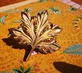 Large Gold Maple Leaf Cabinet Pull/ solid brass leaf drawer knob/brass furniture hardware/fancy maple leaf door handle/leaves style handle
